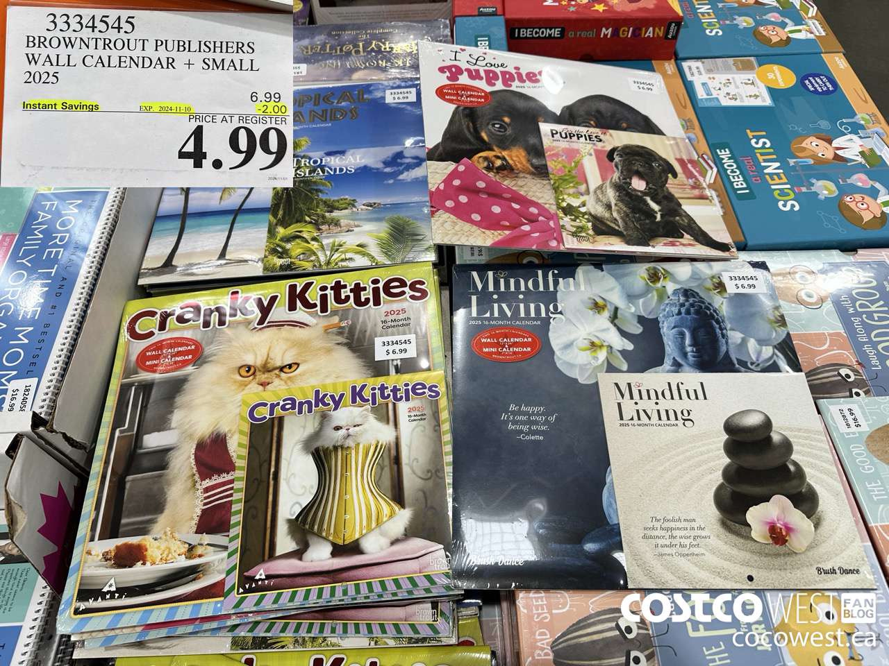 3334545 BROWNTROUT PUBLISHERS WALL CALENDAR + SMALL 2025 ($2.00 INSTANT SAVINGS EXPIRES ON 2024-11-10) $4.99