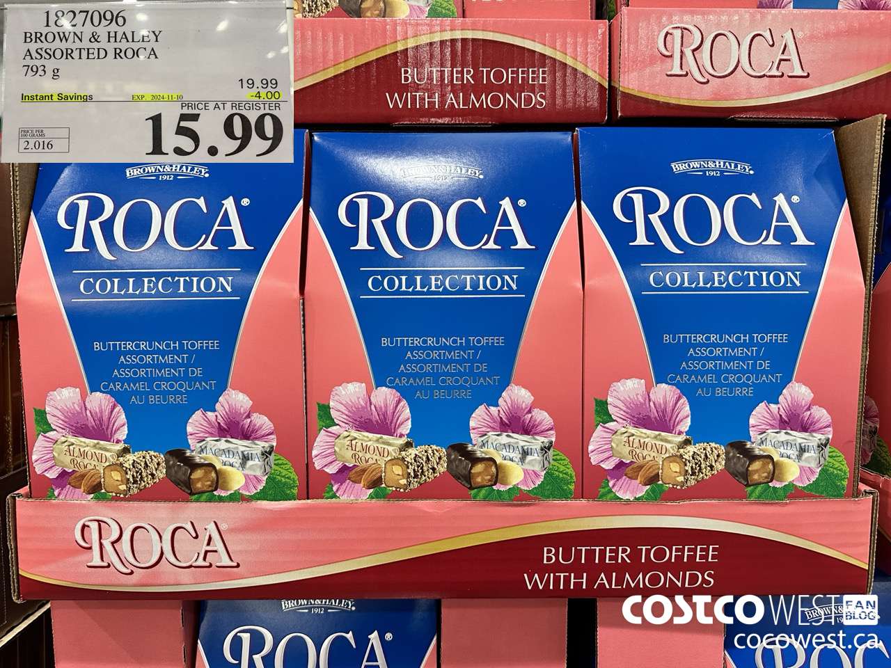 1827096 BROWN & HALEY ASSORTED ROCA 793G ($4.00 INSTANT SAVINGS EXPIRES ON 2024-11-10) $15.99