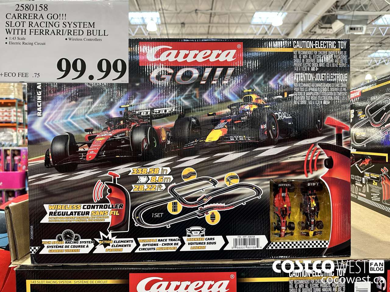 2580158 CARRERA GO!!! SLOT RACING SYSTEM WITH FERRARI/RED BULL $99.99
