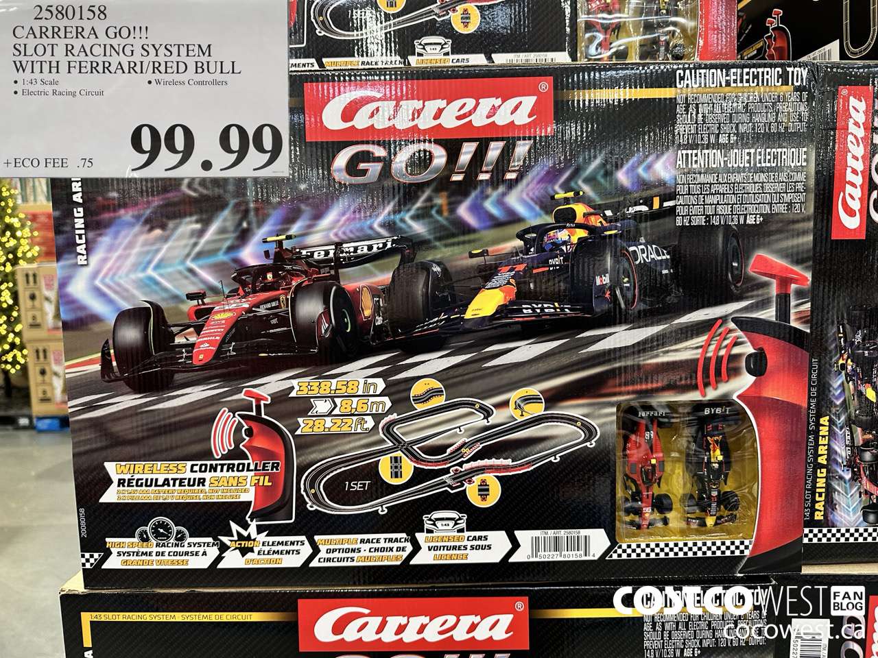 2580158 CARRERA GO!!! SLOT RACING SYSTEM WITH FERRARI/RED BULL $99.99