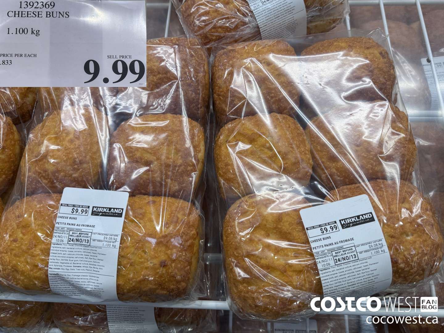 1392369 CHEESE BUNS 1.100 KG $9.99