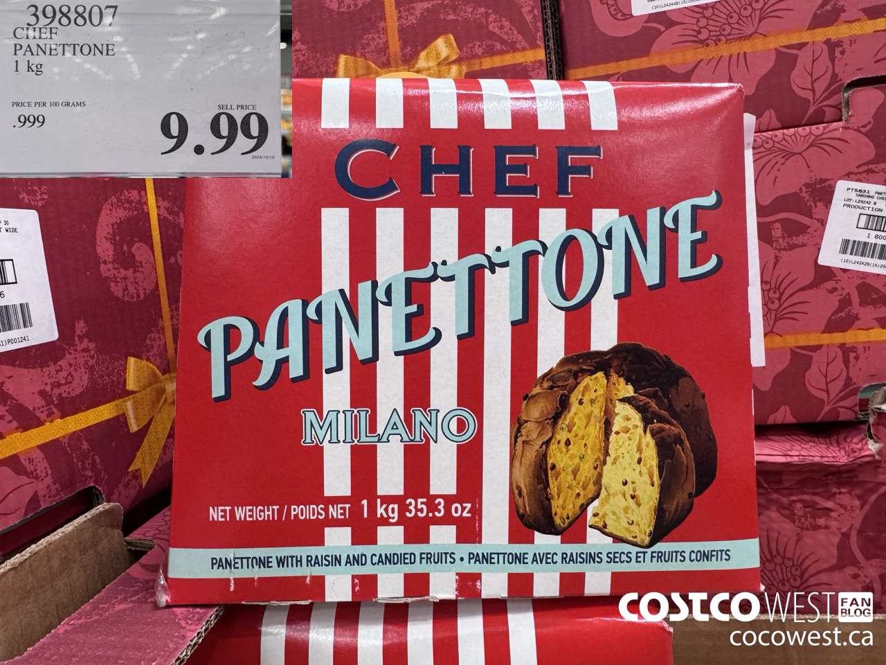 398807 CHEF PANETTONE 1 kg $9.99