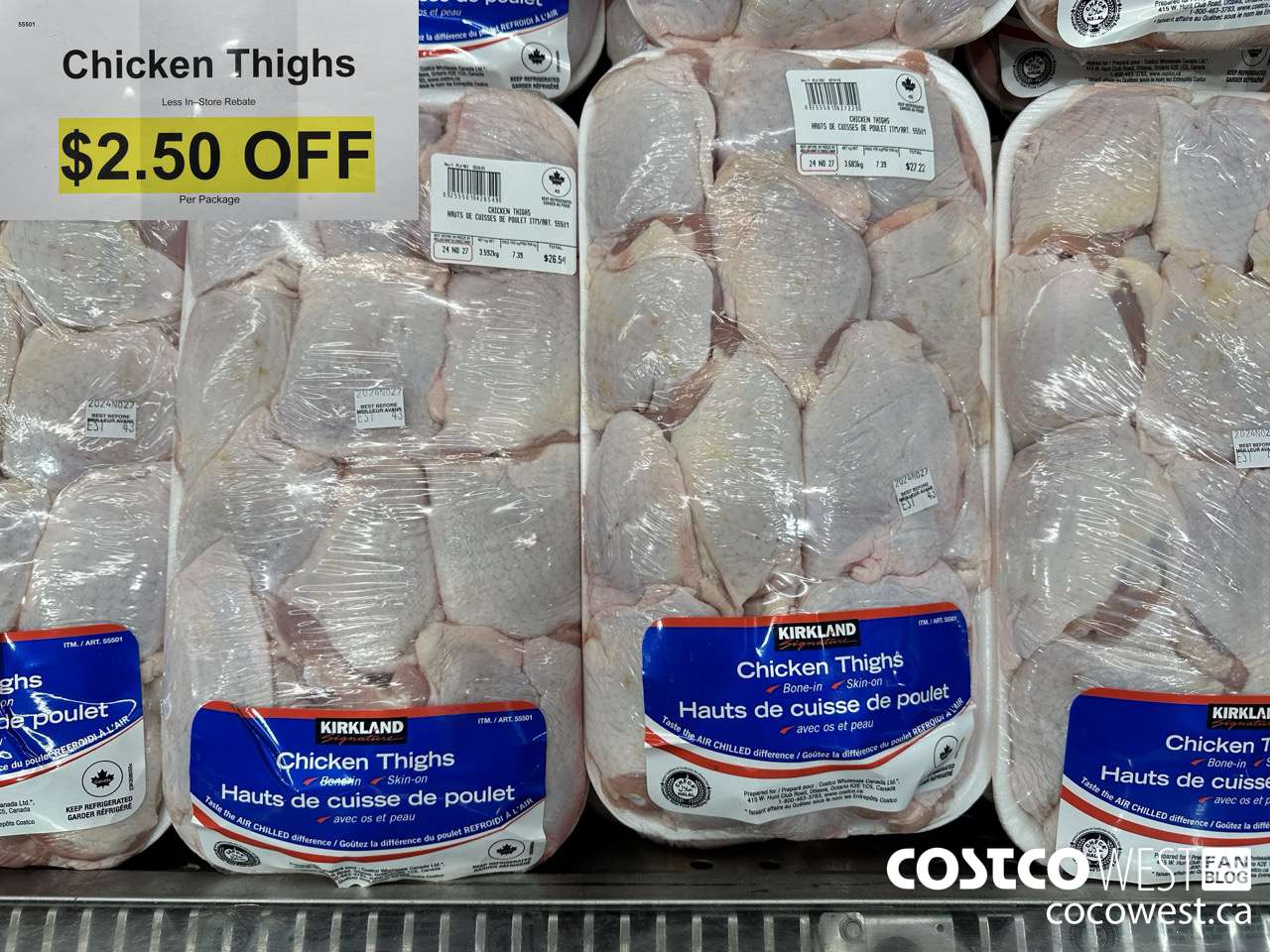 55501 CHICKEN THIGHTS BONE IN ($2.50 INSTANT SAVINGS)