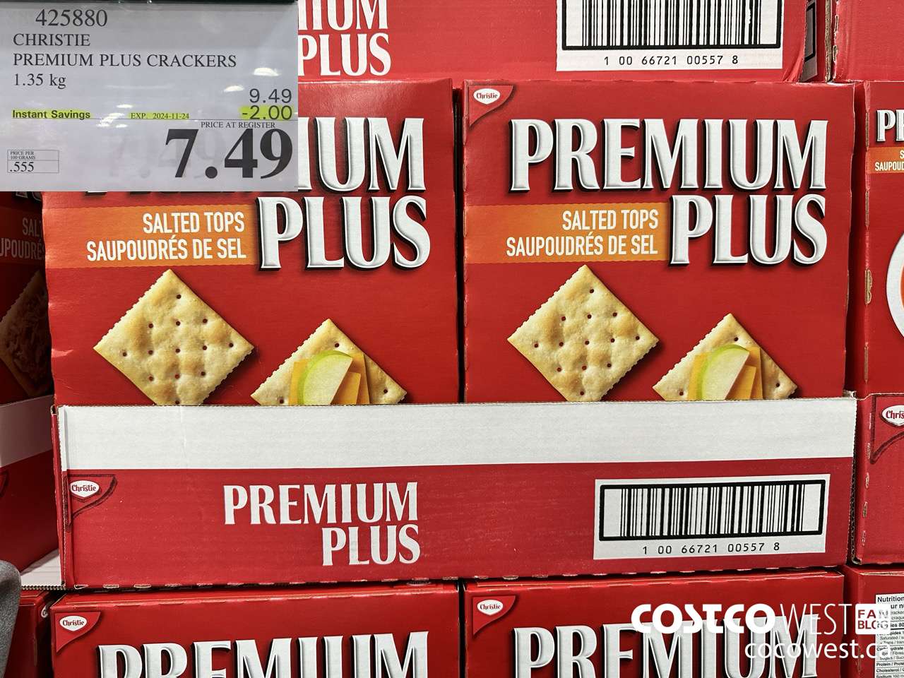 425880 CHRISTIE PREMIUM PLUS CRACKERS 1.35 kg ($2.00 INSTANT SAVINGS EXPIRES ON 2024-11-24) $7.49