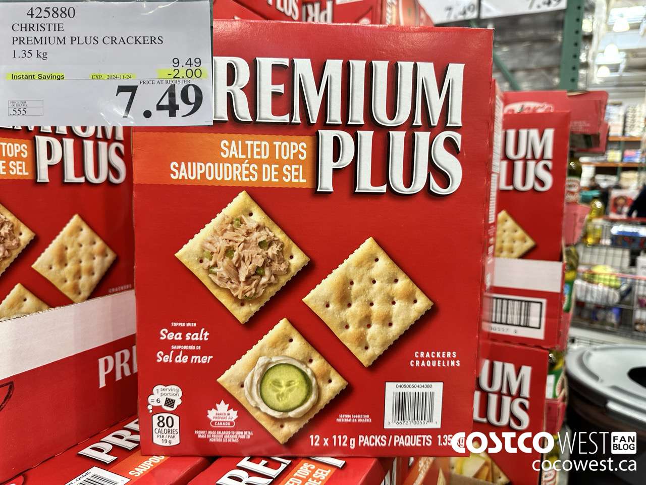 425880 CHRISTIE PREMIUM PLUS CRACKERS 1.35 kg ($2.00 INSTANT SAVINGS EXPIRES ON 2024-11-24) $7.49