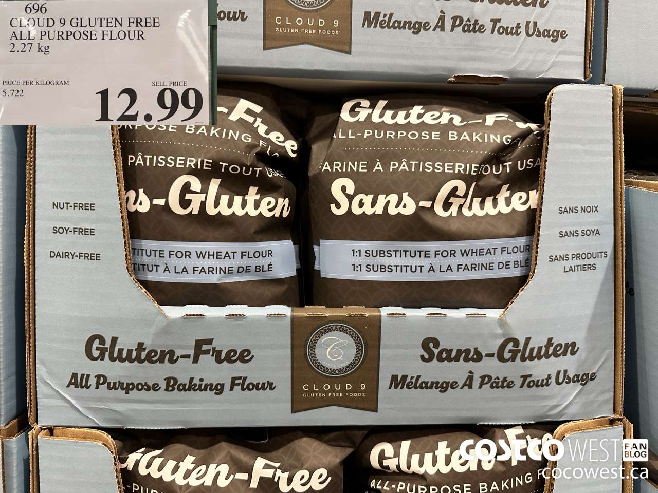 696 CLOUD 9 GLUTEN FREE ALL PURPOSE FLOUR 2.27 KG $12.99