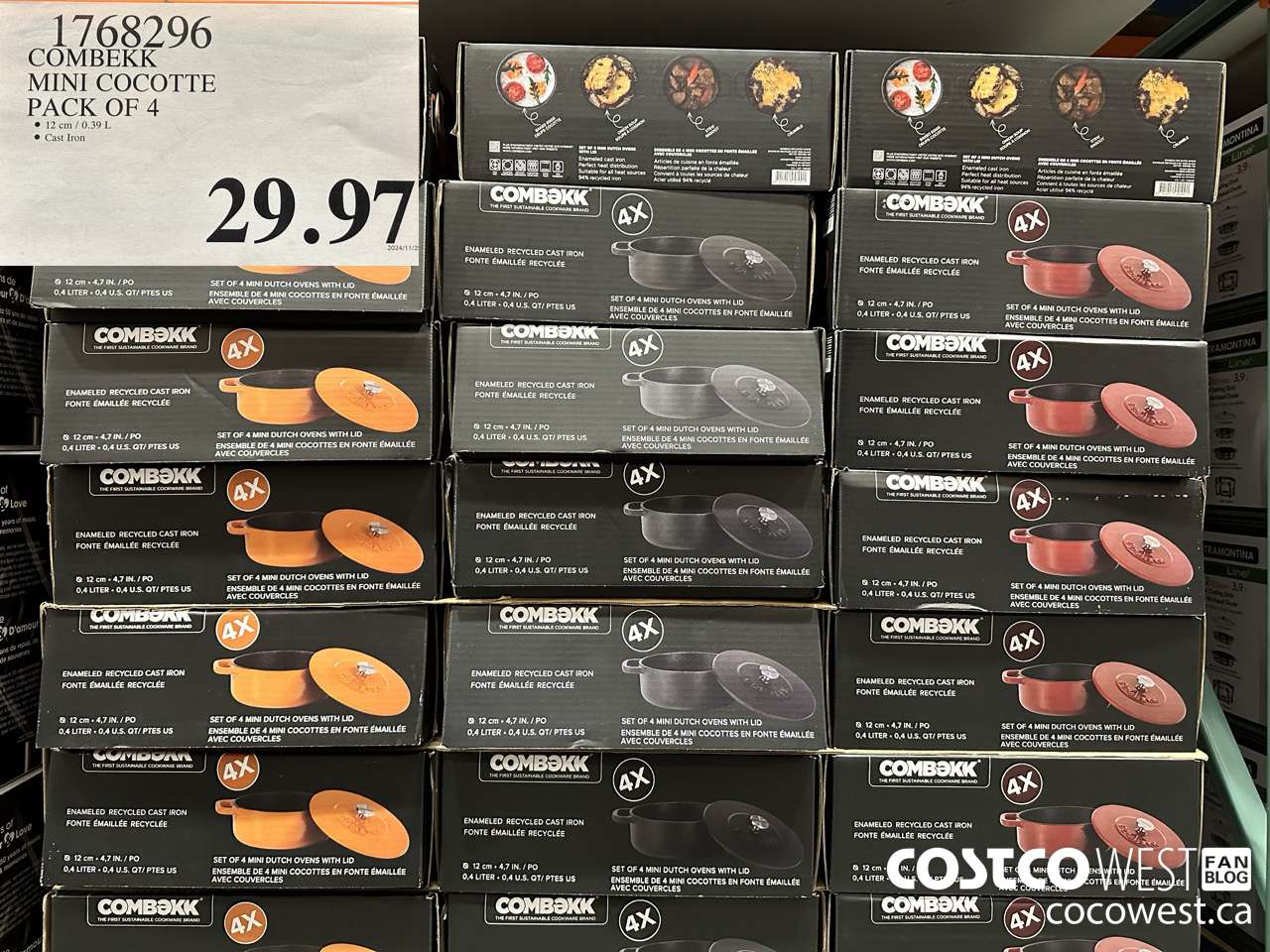 1768296 COMBEKK MINI COCOTTE PACK OF 4 $29.97