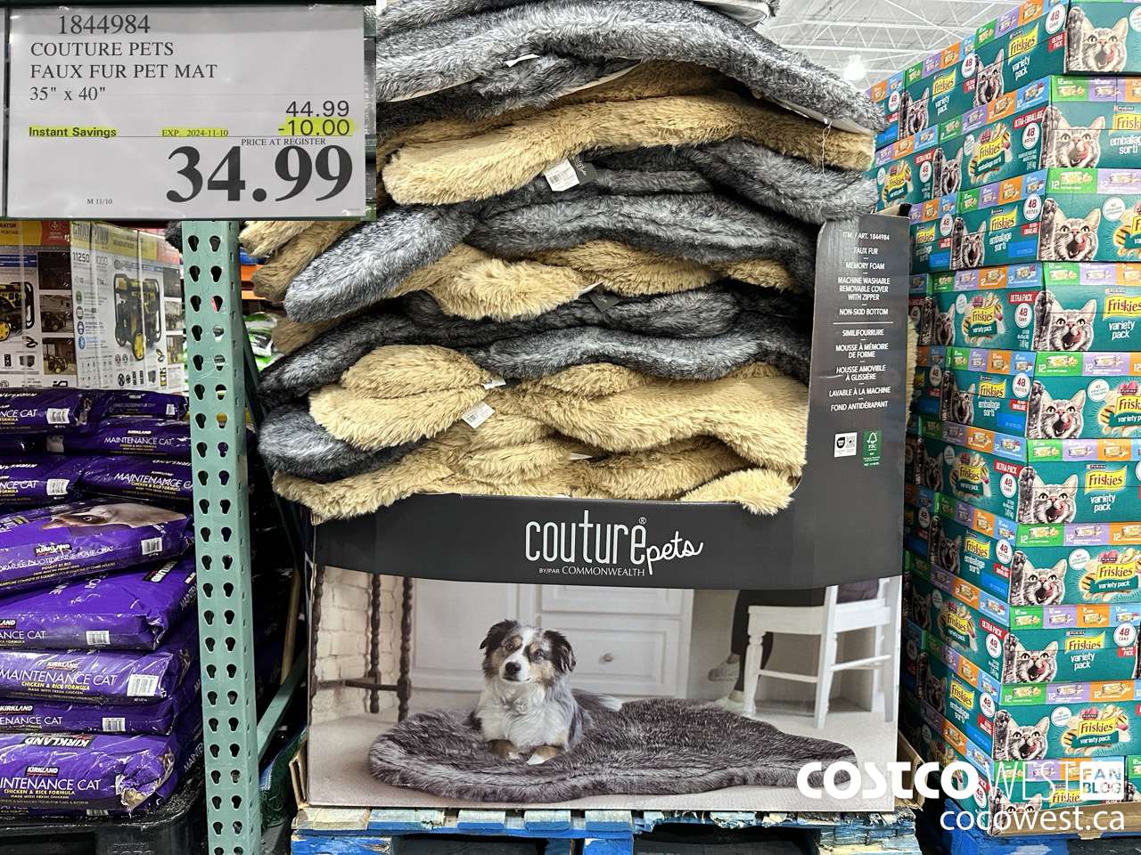 1844984 COUTURE PETS FAUX FUR PET MAT 35