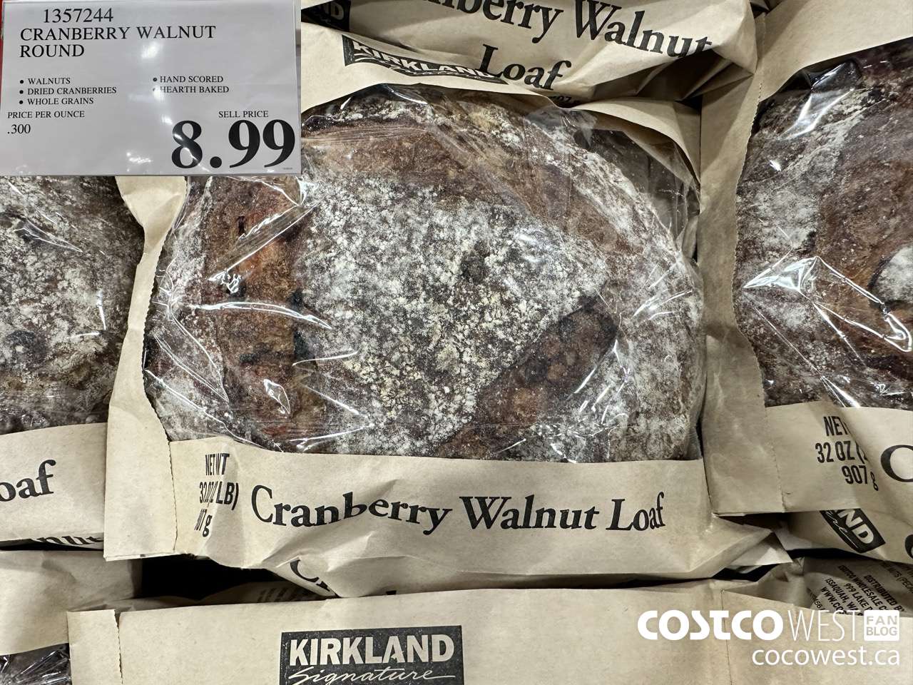 1357244 CRANBERRY WALNUT ROUND  $8.99