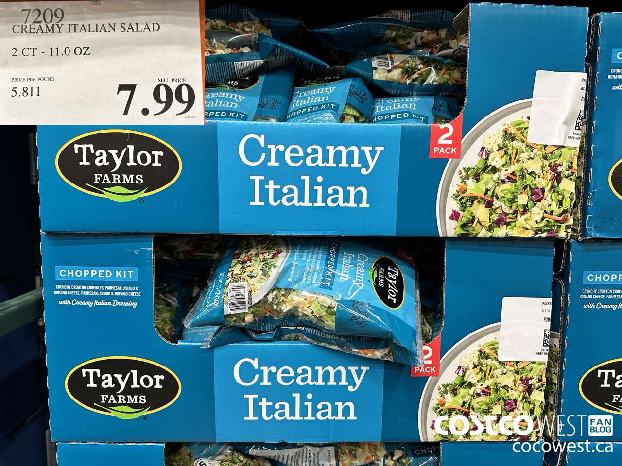 7209 CREAMY ITALIAN SALAD 2CT 11.0 OZ $7.99