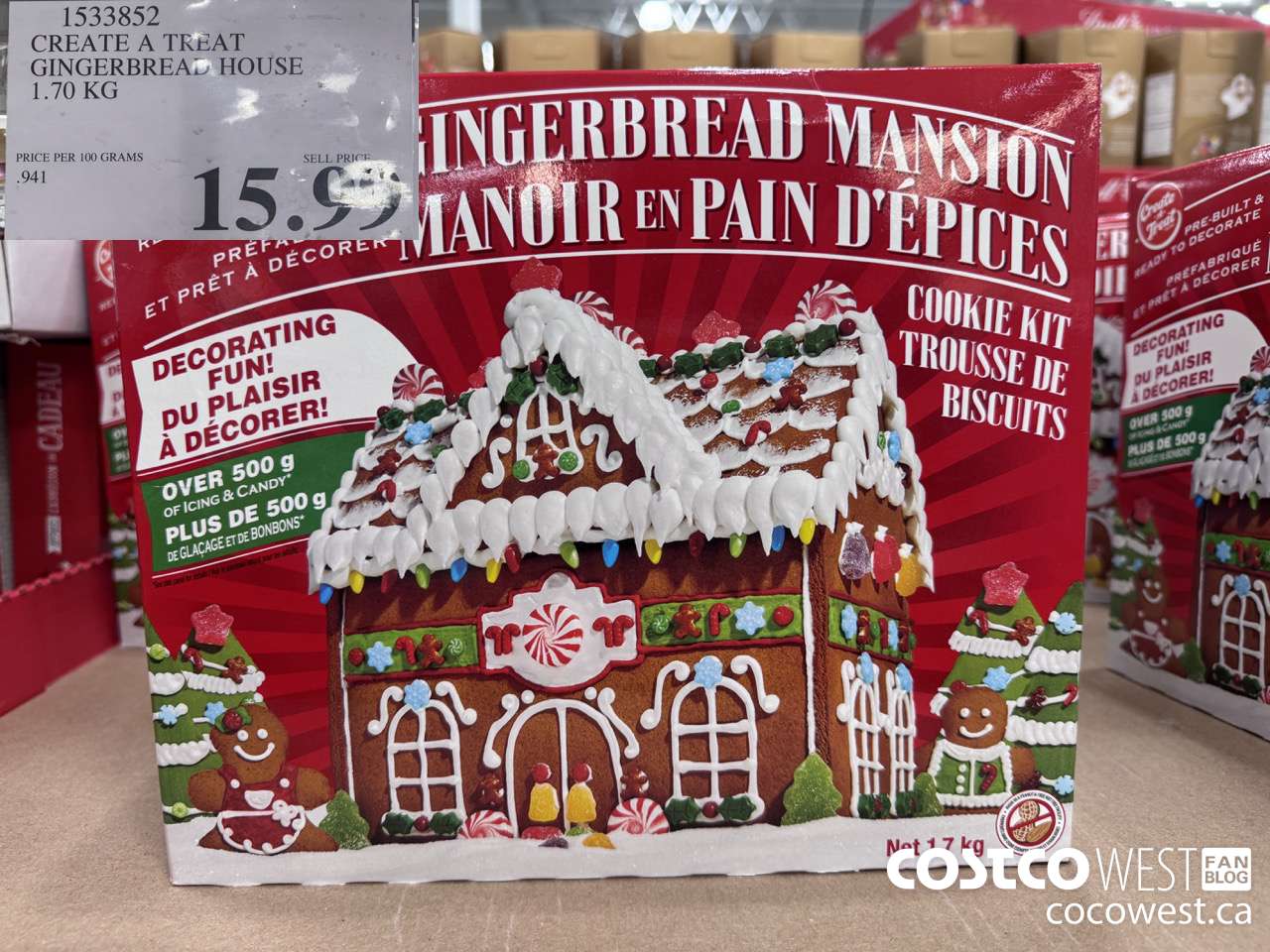 1533852 CREATE A TREAT GINGERBREAD HOUSE 1.70 KG $15.99