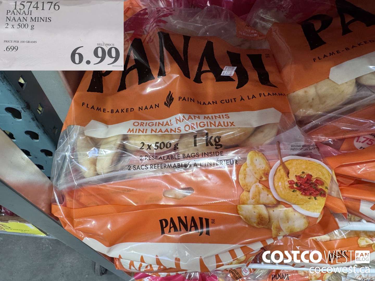 1574176 CRUST CRAFT MINI NAANS 2 x 500 g $6.99