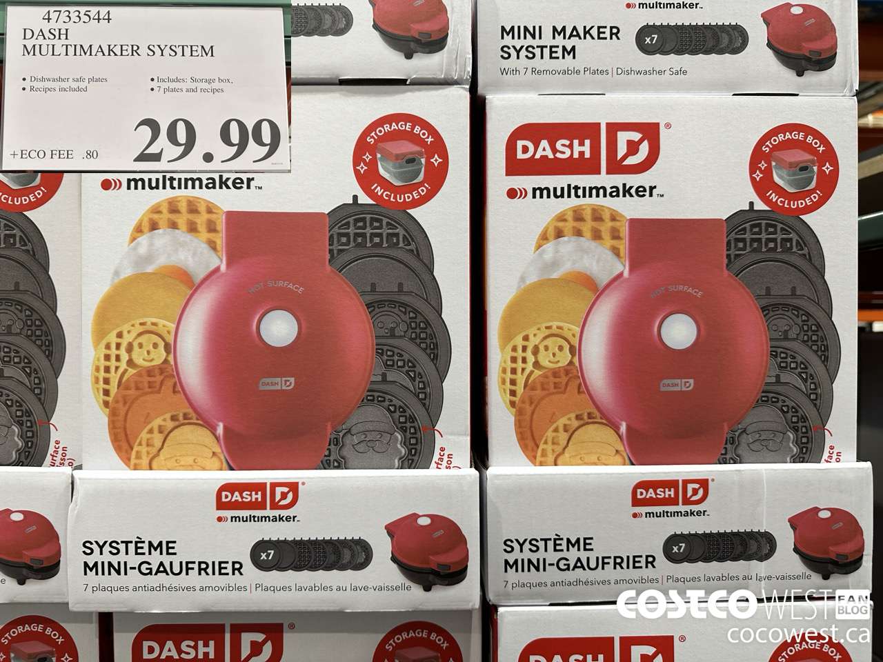 4733544 DASH MULTIMAKER SYSTEM $29.99