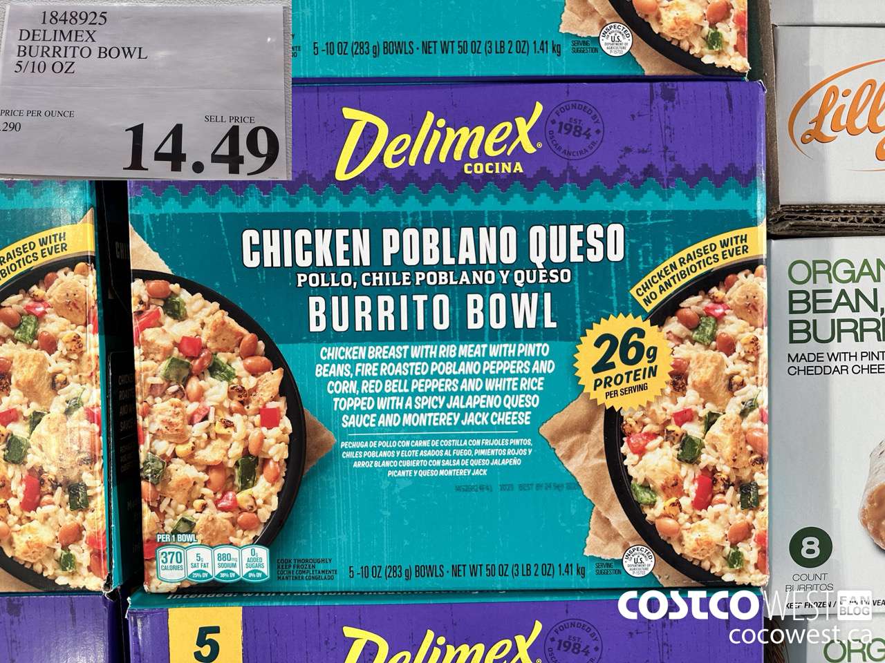 1848925 DELIMEX BURRITO BOWL 5/10 OZ $14.49