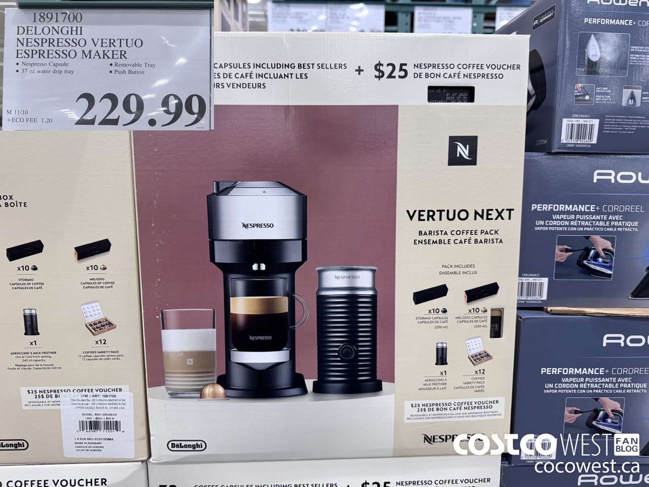 1891700 DELONGHI NESPRESSO VERTUO ESPRESSO MAKER $229.99