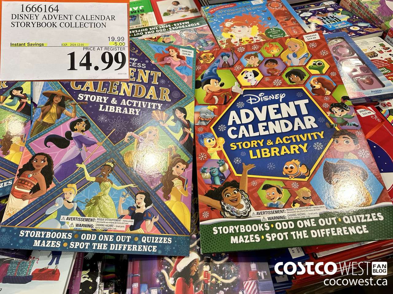 1666164 DISNEY ADVENT CALENDAR STORYBOOK COLLECTION ($5.00 INSTANT SAVINGS EXPIRES ON 2024-12-01) $14.99