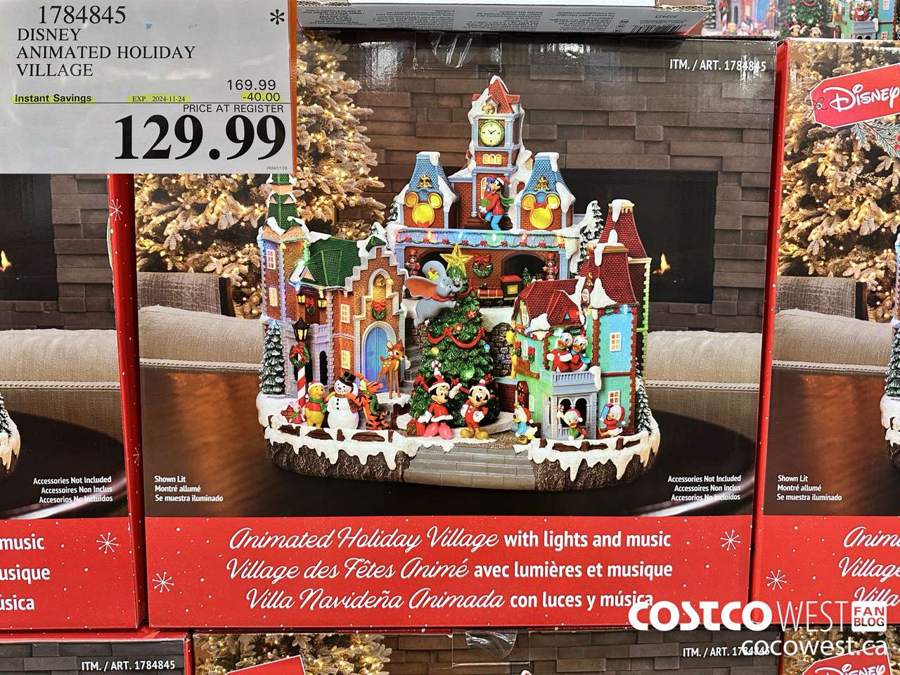 1784845 DISNEY ANIMATED HOLIDAY VILLAGE ($40.00 INSTANT SAVINGS EXPIRES ON 2024-11-24) $129.99