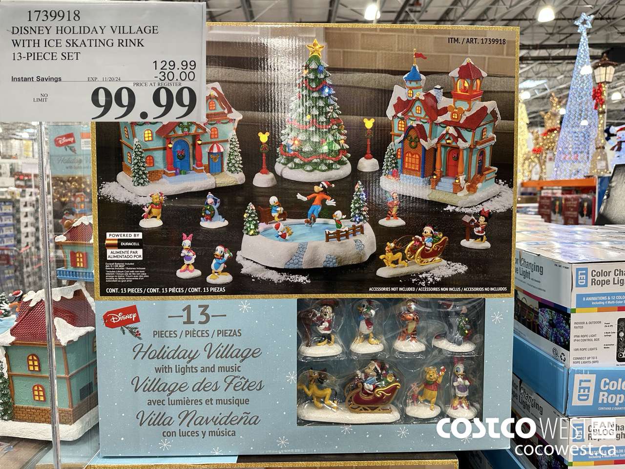 1739918 DISNEY HOLIDAY VILLAGE WITH ICE SKATING RINK 13-PIECE SET ($30.00 INSTANT SAVINGS EXPIRES ON 2024-11-20) $99.99