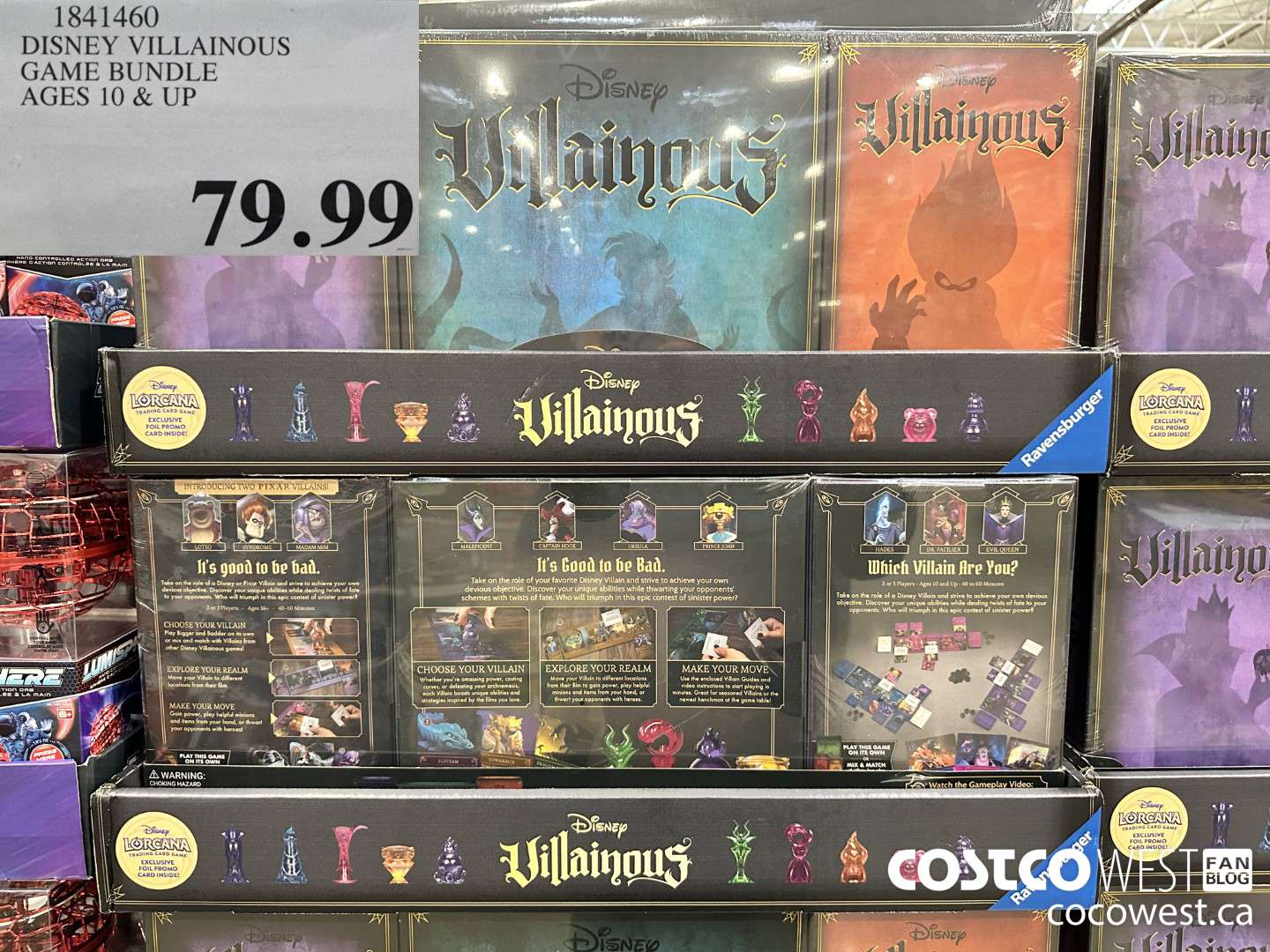 1841460 DISNEY VILLAINOUS GAME BUNDLE AGES 10 & UP $79.99