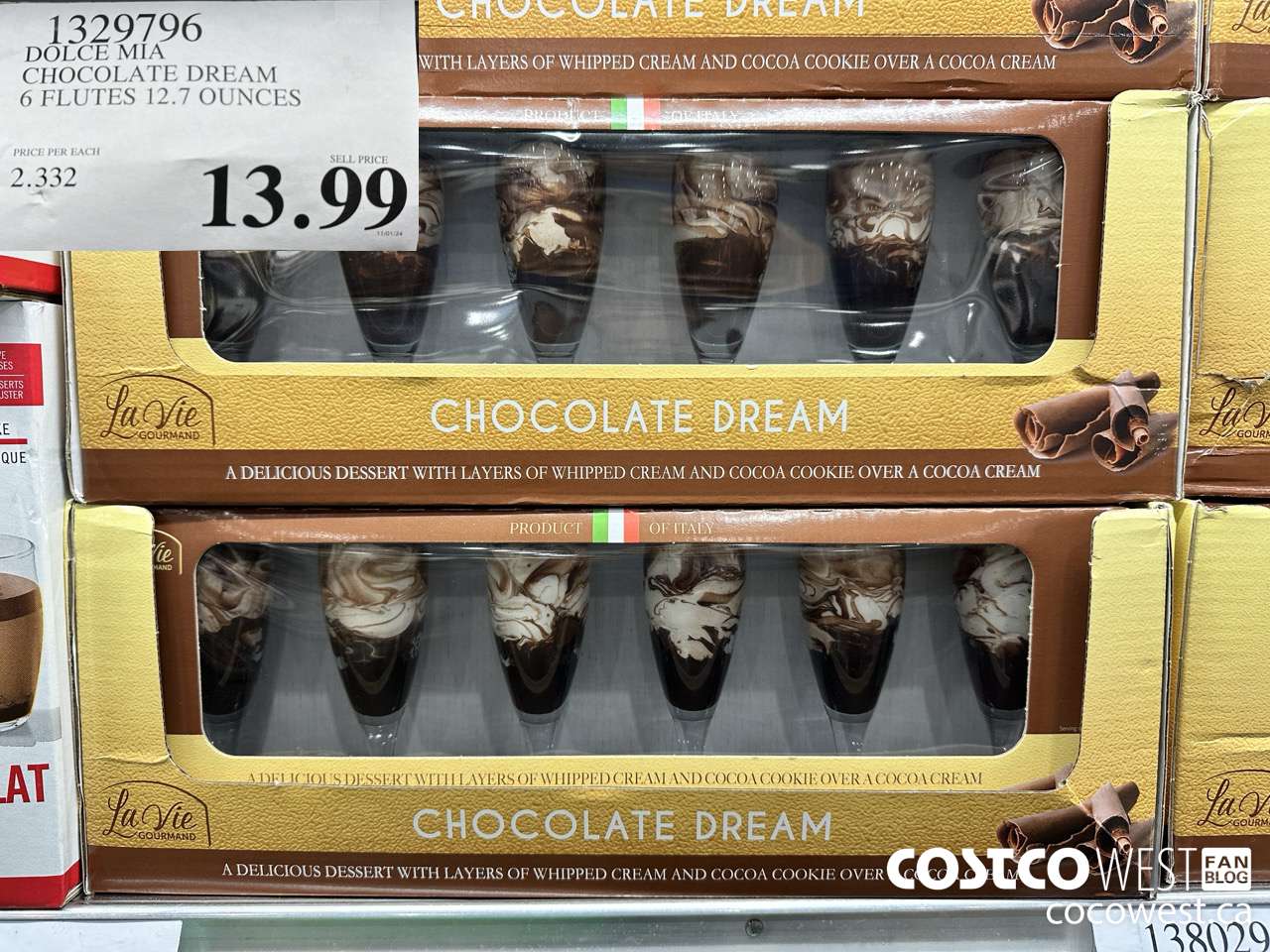 1329796 DOLCE MIA CHOCOLATE DREAM 6 FLUTES 12.7 OUNCES $13.99