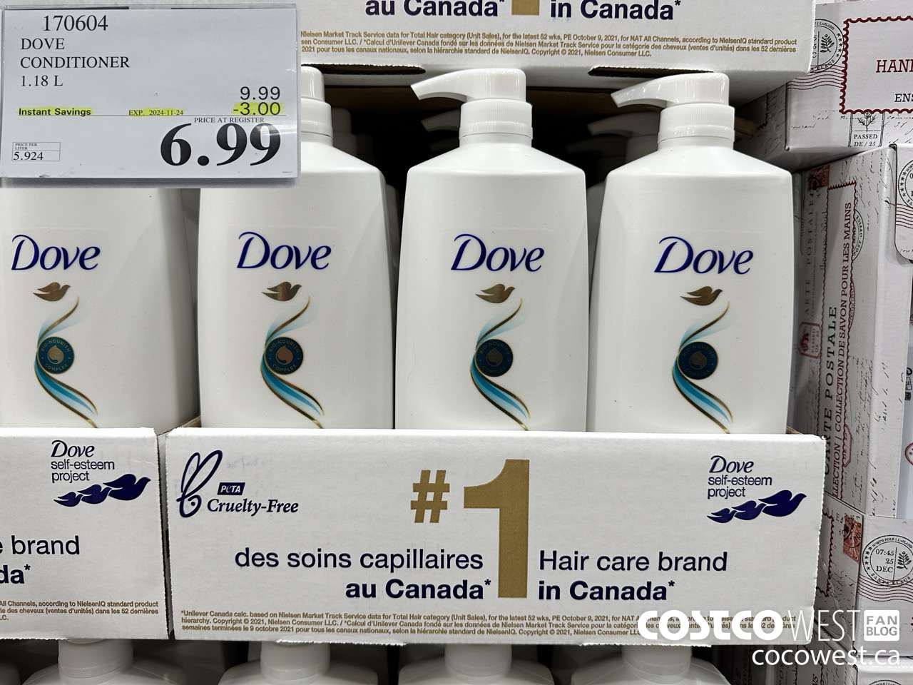 170604 DOVE CONDITIONER 1.18 L ($3.00 INSTANT SAVINGS EXPIRES ON 2024-11-24) $6.99