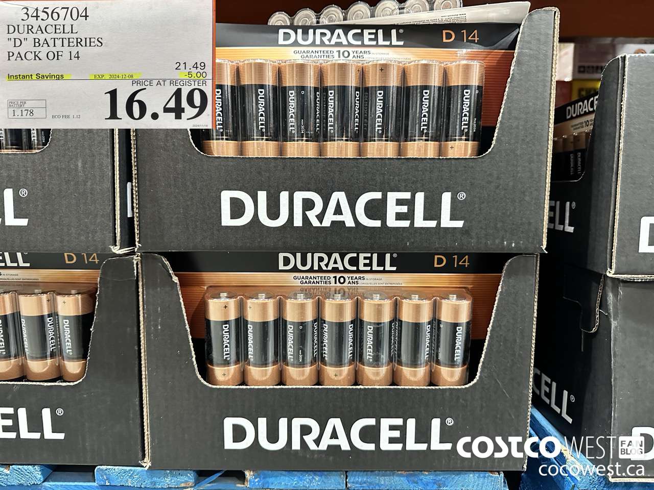 3456704 “DURACELL 