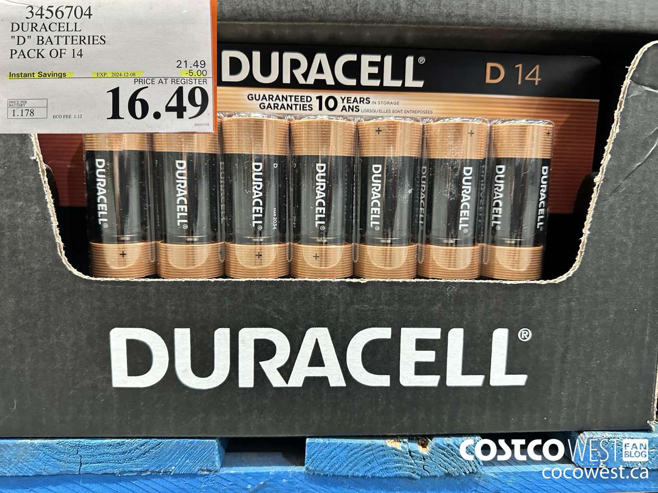 3456704 “DURACELL 