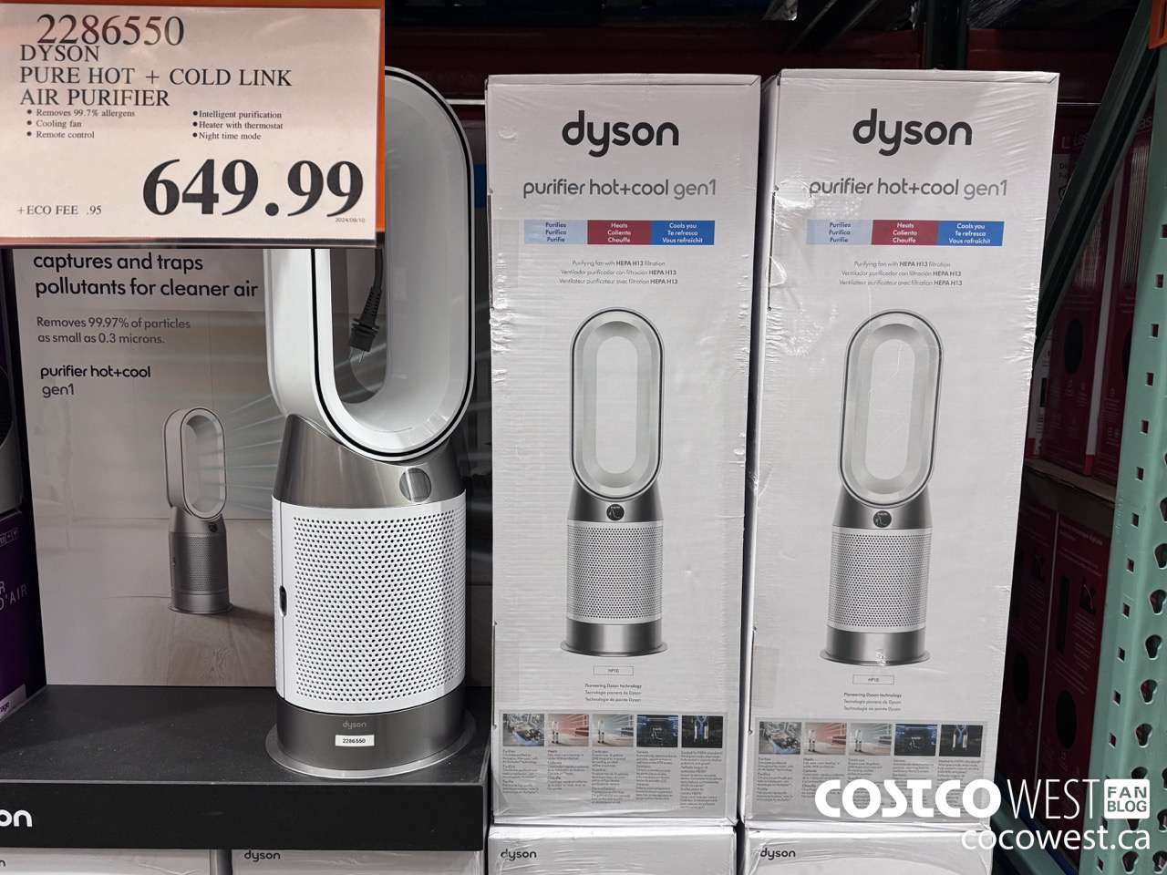 2286550 DYSON PURE HOT + COLD LINK AIR PURIFIER $649.99