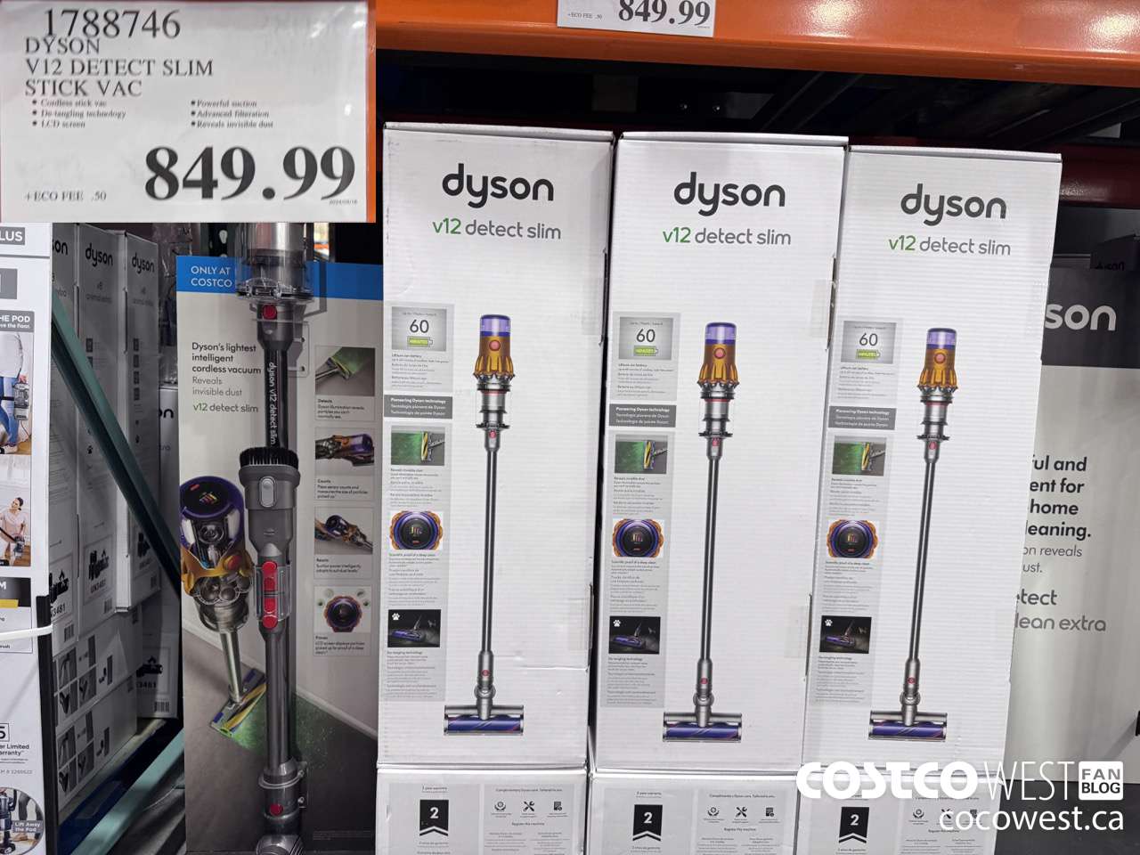 1788746 DYSON V12 DETECT SLIM STICK VAC $849.99
