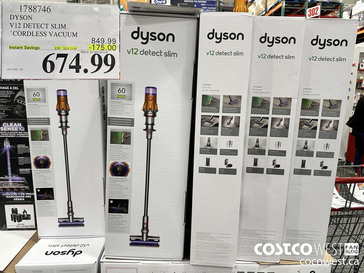 1788746 DYSON V12 DETECT SLIM STICK VAC ($175.00 INSTANT SAVINGS EXPIRES ON 2024-12-05) $674.99