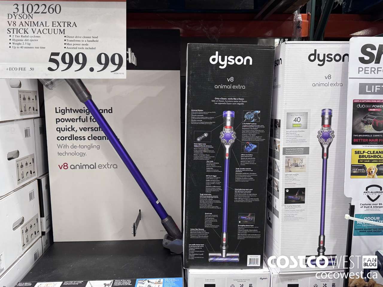 3102260 DYSON V8 ANIMAL EXTRA CORD-FREE VACUUM $599.99