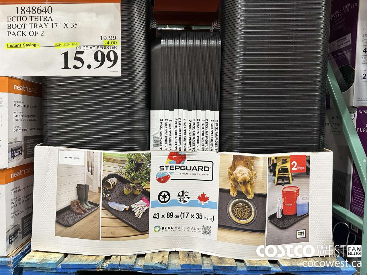 1848640 ECHO TETRA BOOT TRAY 17