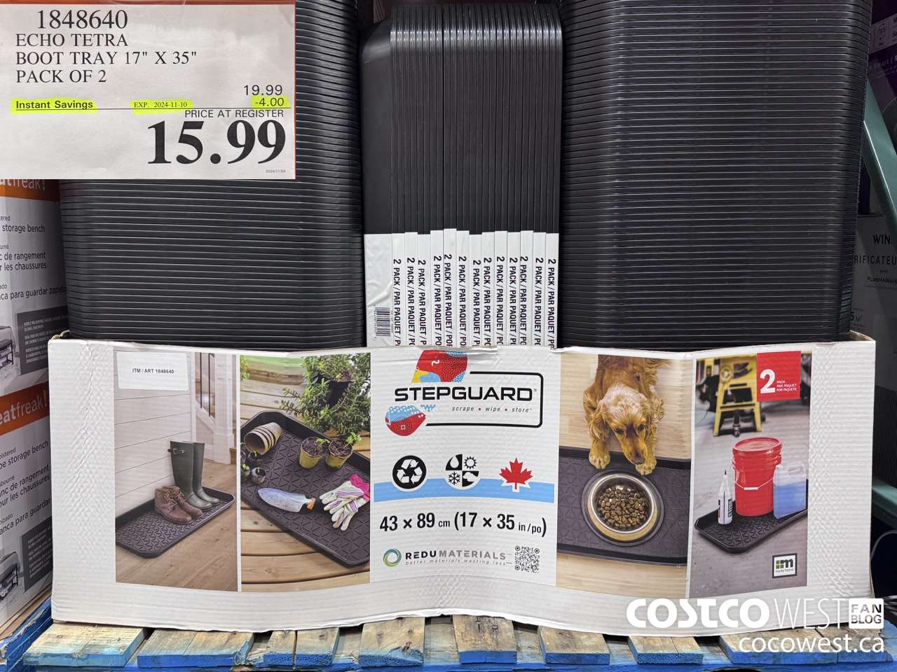 1848640 ECHO TETRA BOOT TRAY 17