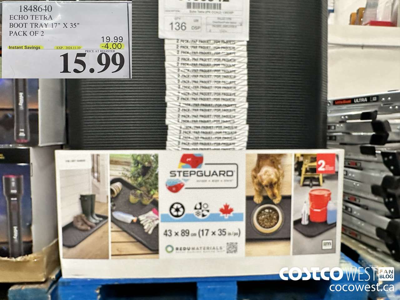 1848640 ECHO TETRA BOOT TRAY 17
