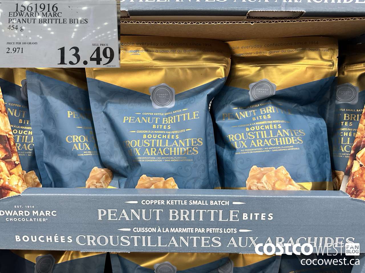 1561916 EDWARD MARC PEANUT BRITTLE BITES 16 OZ $13.49