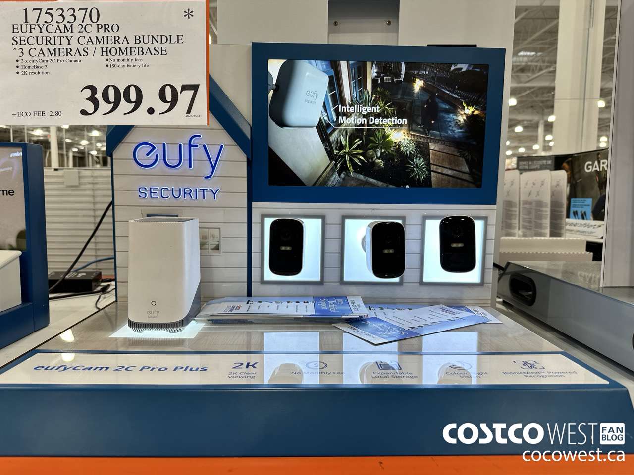 1753370 EUFYCAM 2C PRO SECURITY CAMERA BUNDLE 2 CAMERAS / HOMEBASE $399.97