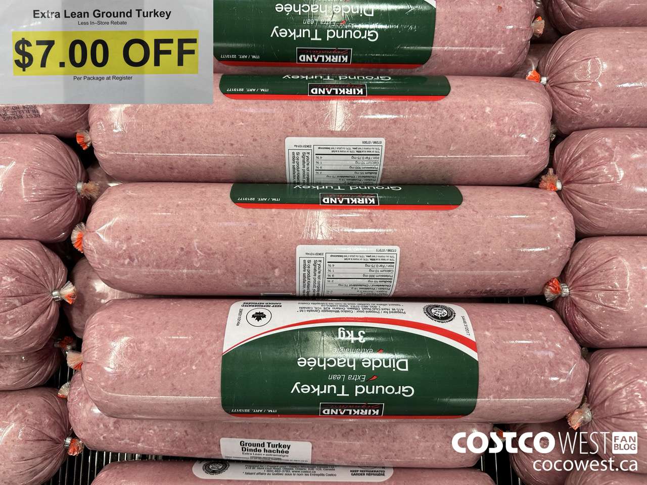 2213177 EXTRA LEAN GROUND TURKEY ($7.00 INSTANT SAVINGS)