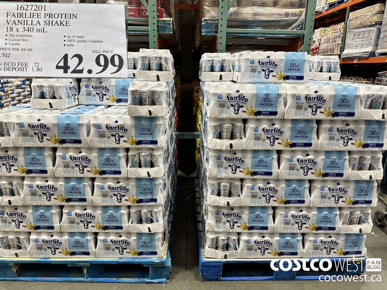1627201 FAIRLIFE PROTEIN VANILLA SHAKE 18 X 340ML $42.99