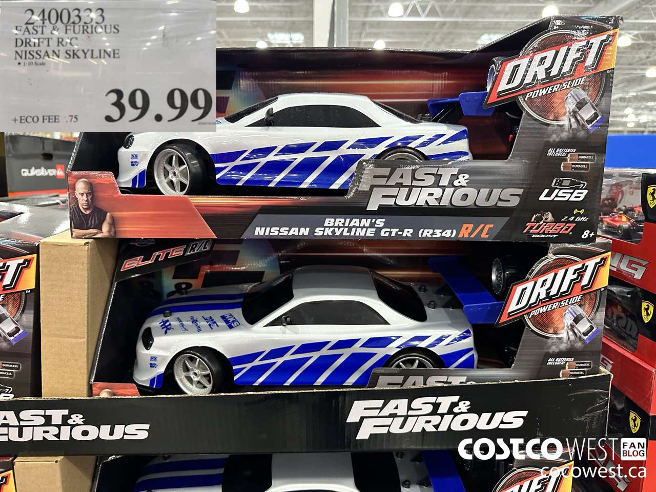 2400333 FAST & FURIOUS DRIFT R/C NISSAN SKYLINE $39.99
