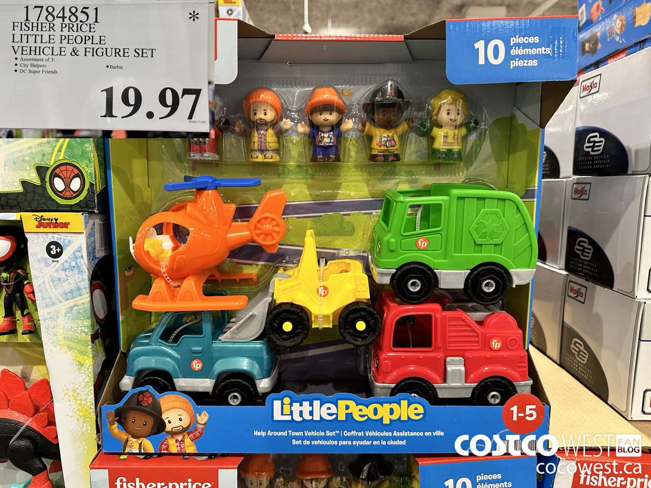 1784851 FISHER PRICE LITTLE PEOPLE VEHICLE & FIGURE SET $19.97