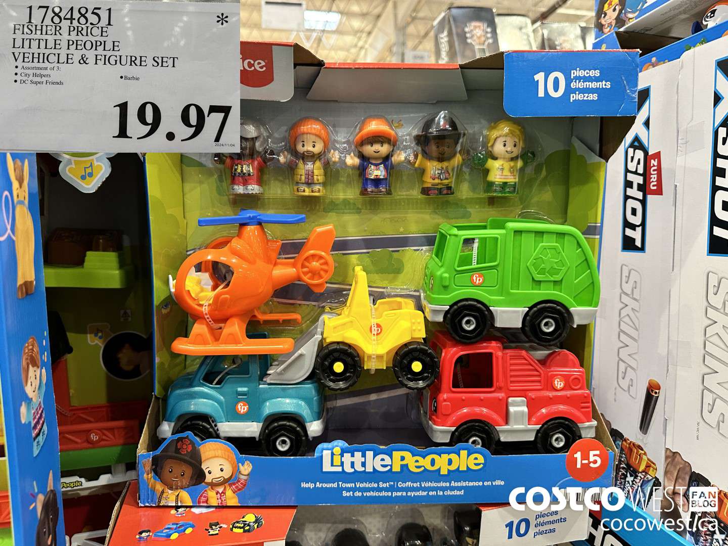 1784851 FISHER PRICE LITTLE PEOPLE VEHICLE & FIGURE SET $19.97