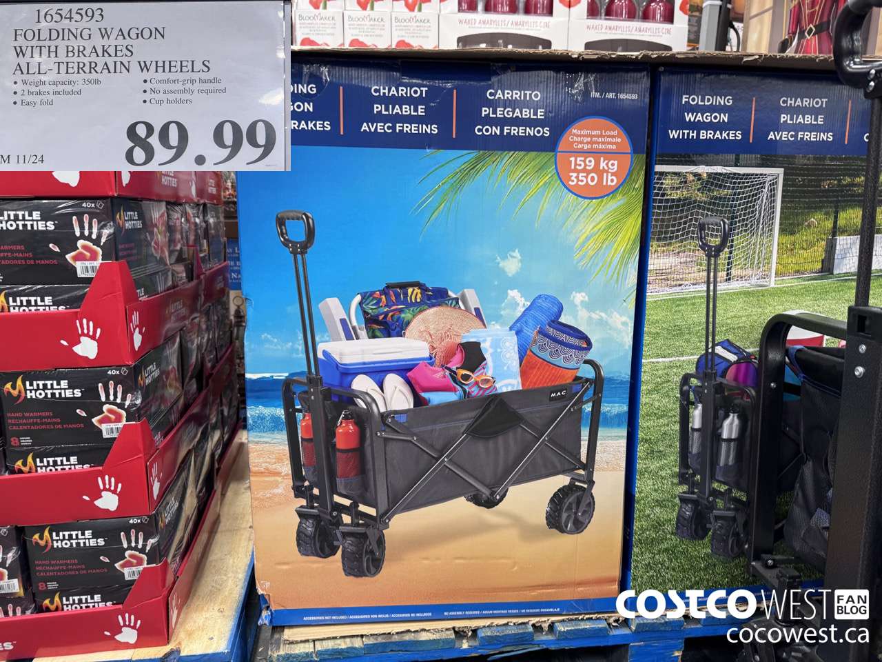 1654593 FOLDINGWAGON WITH BRAKES ALL-TERRAIN WHEELS $89.99