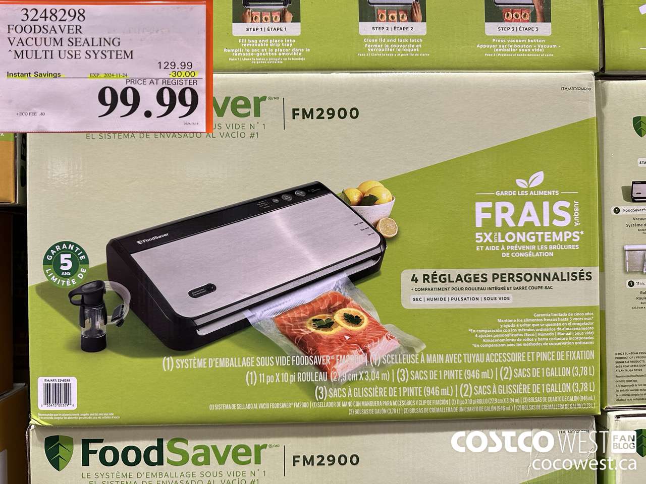 3248298 FOODSAVER VACUUM SEALING SYSTEM ($30.00 INSTANT SAVINGS EXPIRES ON 2024-11-24) $99.99