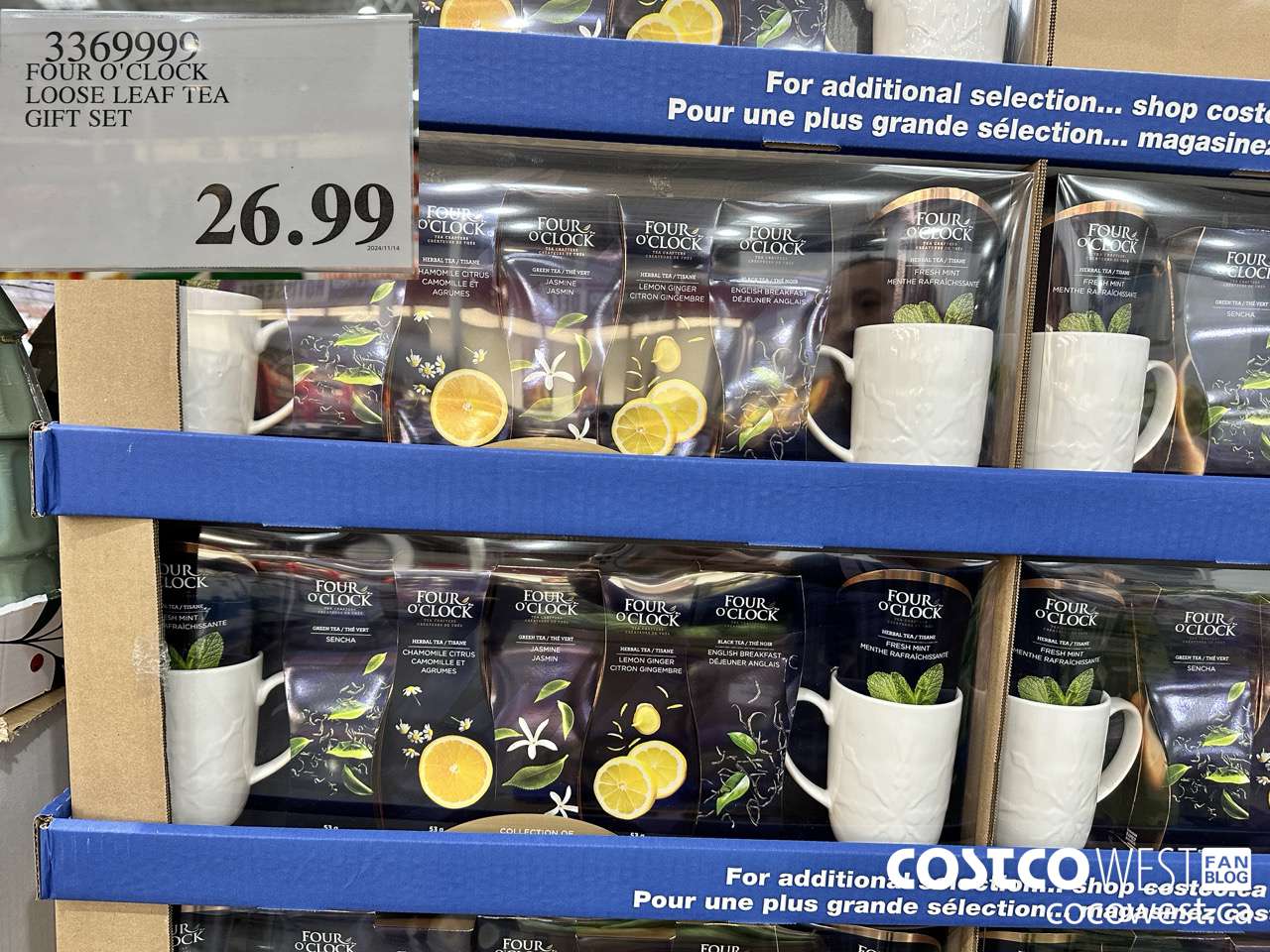 3369999 FOUR O'CLOCK LOOSE LEAF TEA GIFT SET $26.99