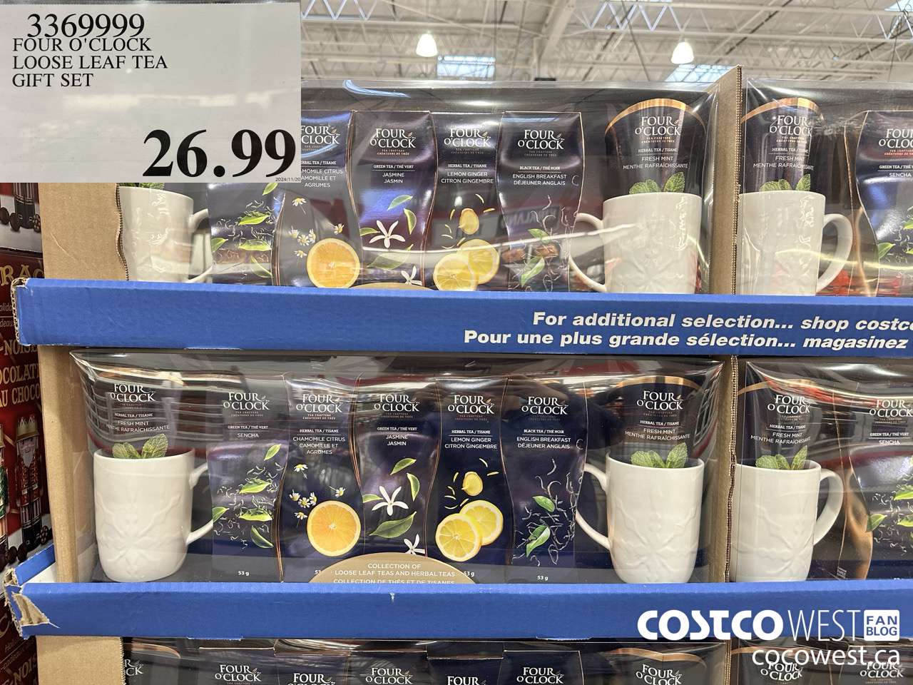 3369999 FOUR O'CLOCK LOOSE LEAF TEA GIFT SET $26.99