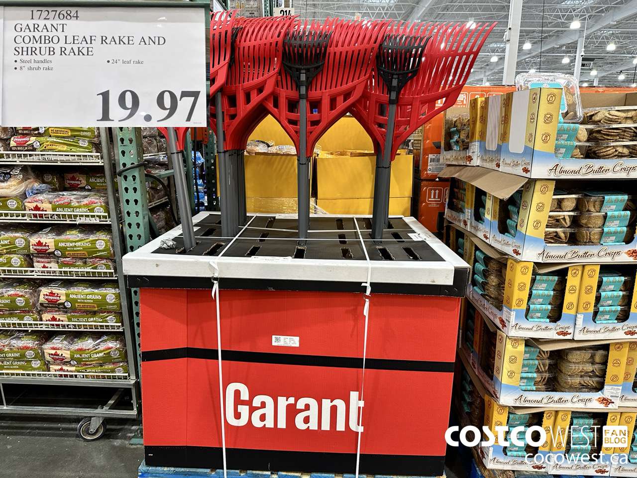 1727684 GARANT COMBO LEAF RAKE AND SHRUB RAKE $19.97