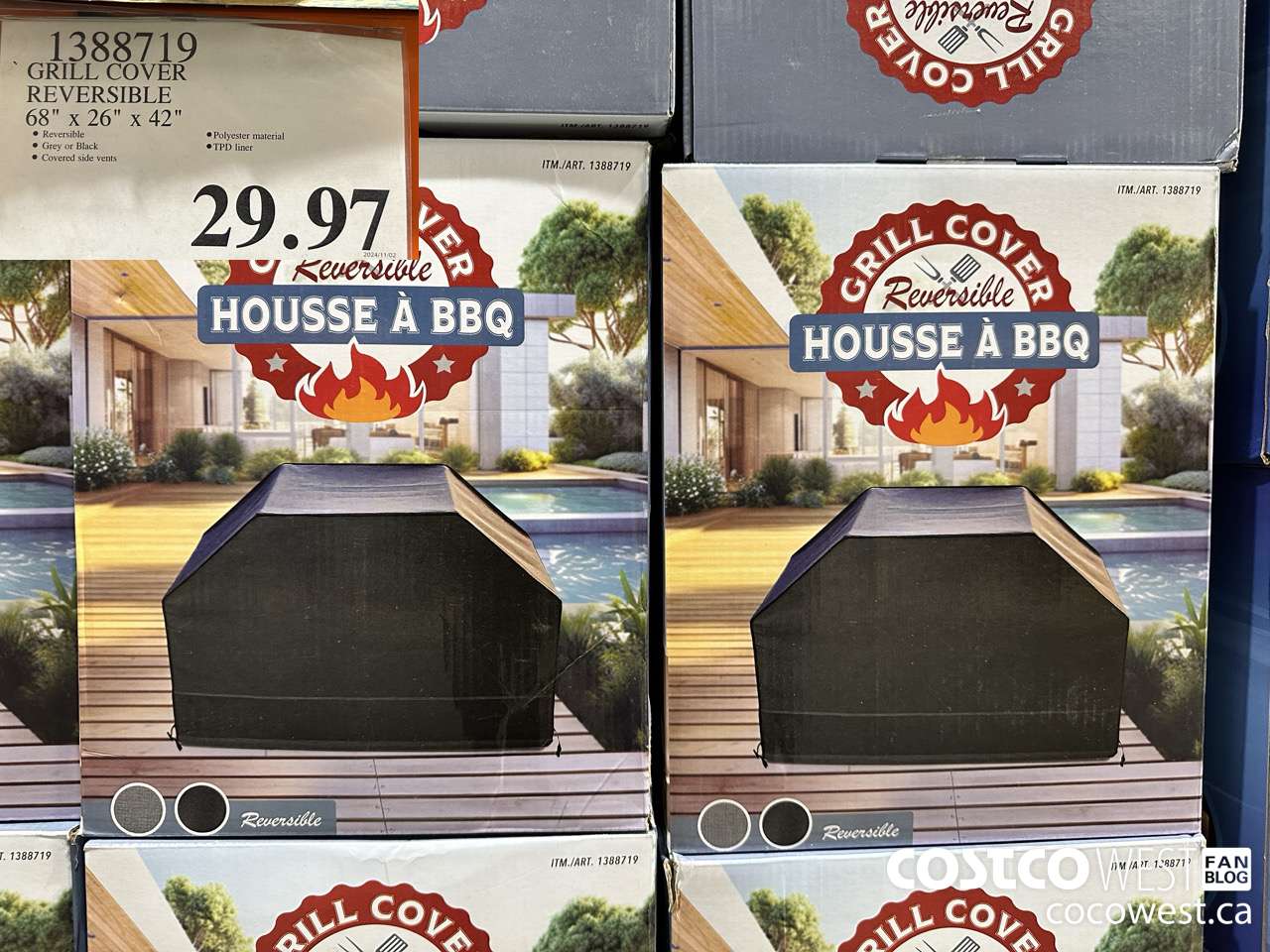 1388719 GRILL COVER REVERSIBLE 68