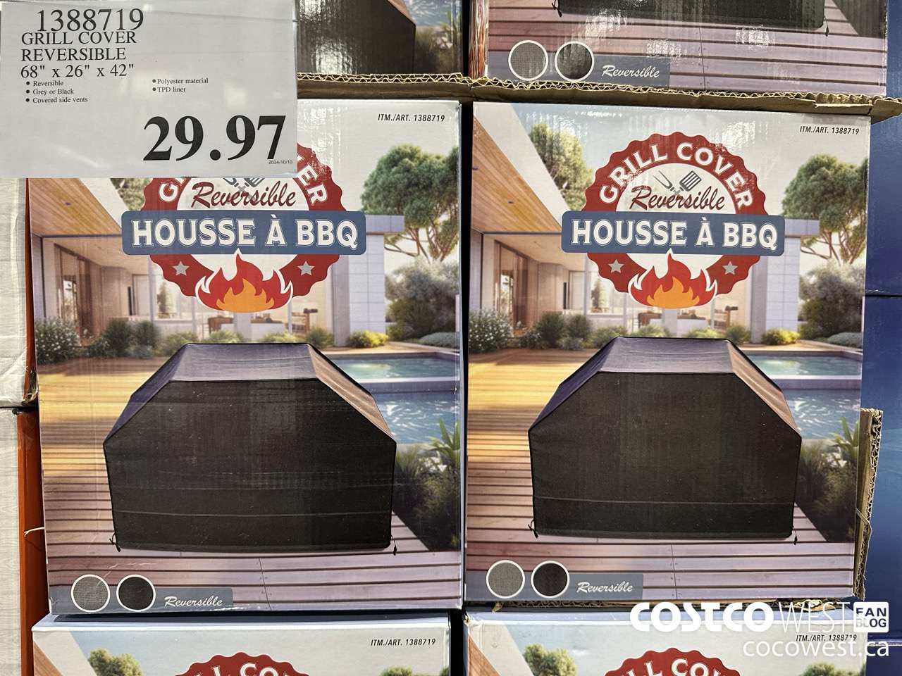 1388719 GRILL COVER REVERSIBLE 68