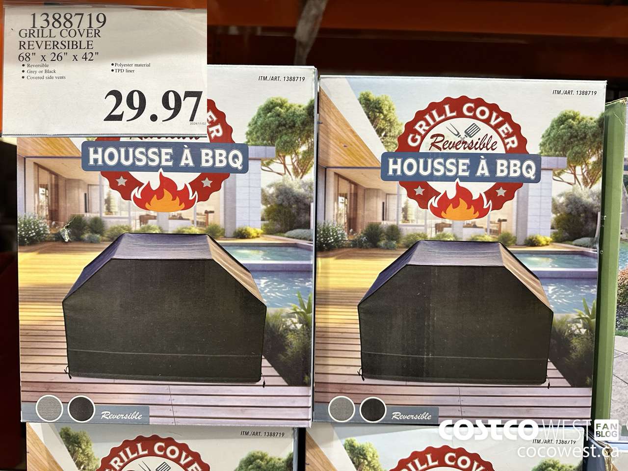 1388719 GRILL COVER REVERSIBLE 68