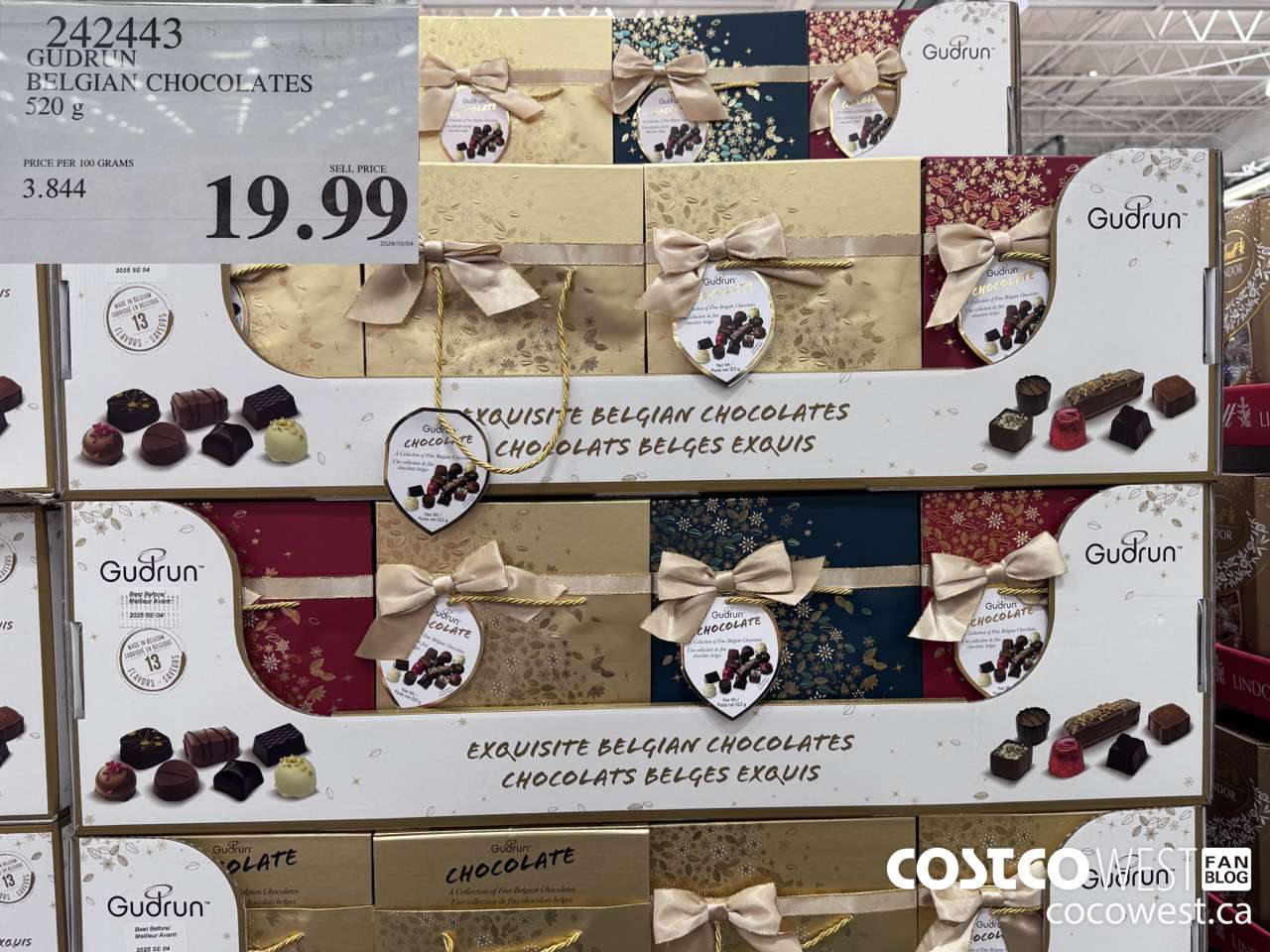 242443 GUDRUN BELGIAN CHOCOLATES 520 g $19.99